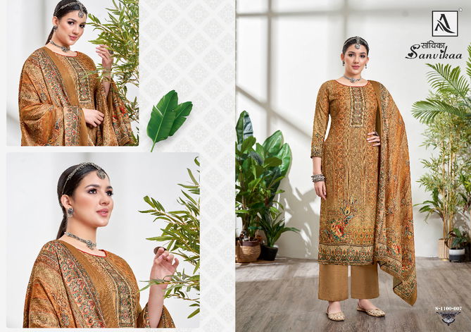 Alok Sanvikaa  Winter Wear Wholesale Dress Material Collection